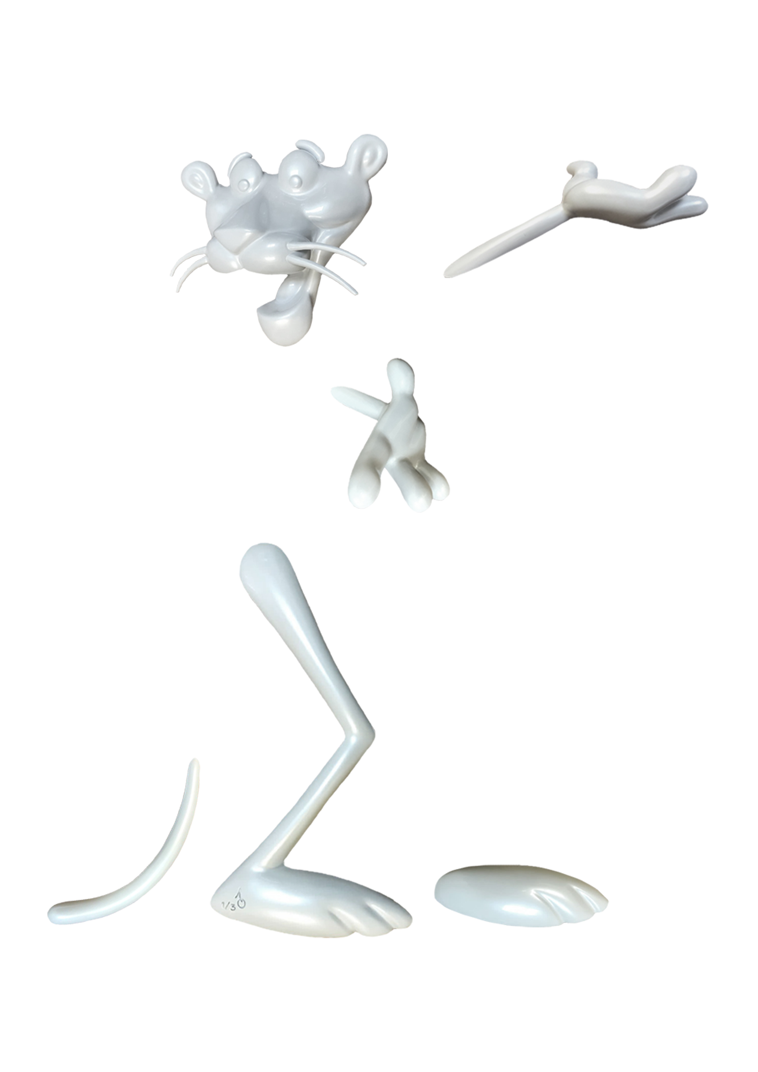 <b><i>White Delight</i></b>, 2020 <br> Recycled Resin (PETG), Candy Spray Pain. 150 x 93 x 20 cm <br> Edition: 3